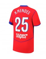 Paris Saint-Germain Nuno Mendes #25 Alternativní Dres 2025-26 Krátký Rukáv